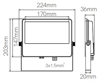 Projecteurs BENEITO SKY 40W