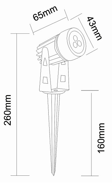 Projecteur BENEITO ZAS 3W