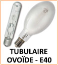 Ampoules iodures métalliques ovoïde tubulaire E40