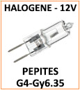 Ampoule halogène 12V, culots Gy6.35 G4