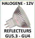 Ampoule 12V avec réflecteur, culot GU5.3 G4