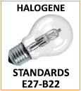 Ampoule standard halogène, culots E27 ou B22