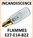 Ampoule tubulaire incandescente, culots E14 E27 B22