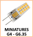 Ampoules LED miniatures culot G4 G6.35