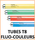 Tubes florescents de couleurs T8 (Ø 26mm)