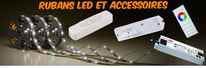 Rubans LED et accessoires de branchement