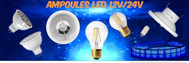 Ampoules LED 12V et lampes LED 24V